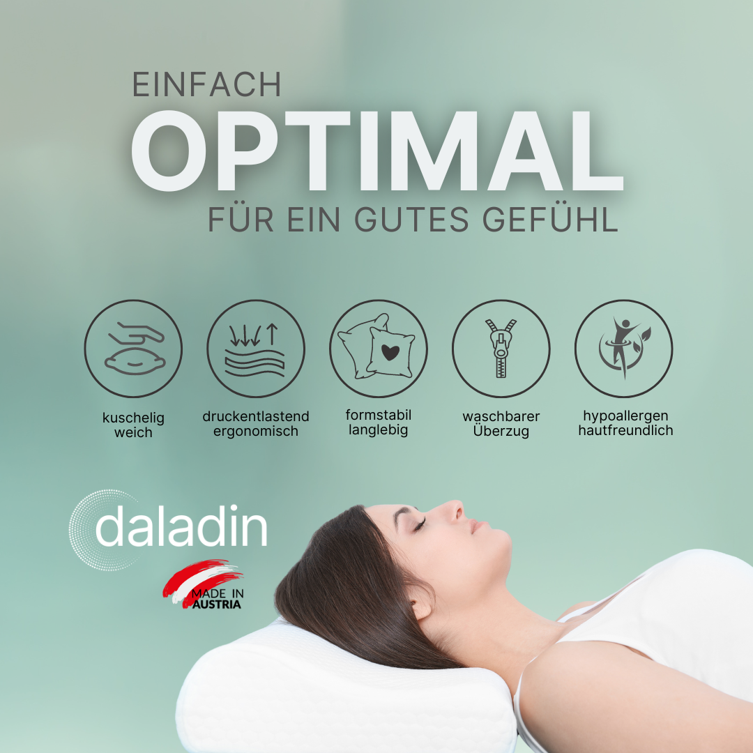 Daladin_Aeromed_Schlafkissen Einfach Optimal für ein gutes Gefühl